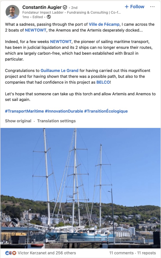 LinkedIn post example